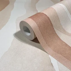 Vliestapete Aquarelloptik Modern Beige Braun 81632