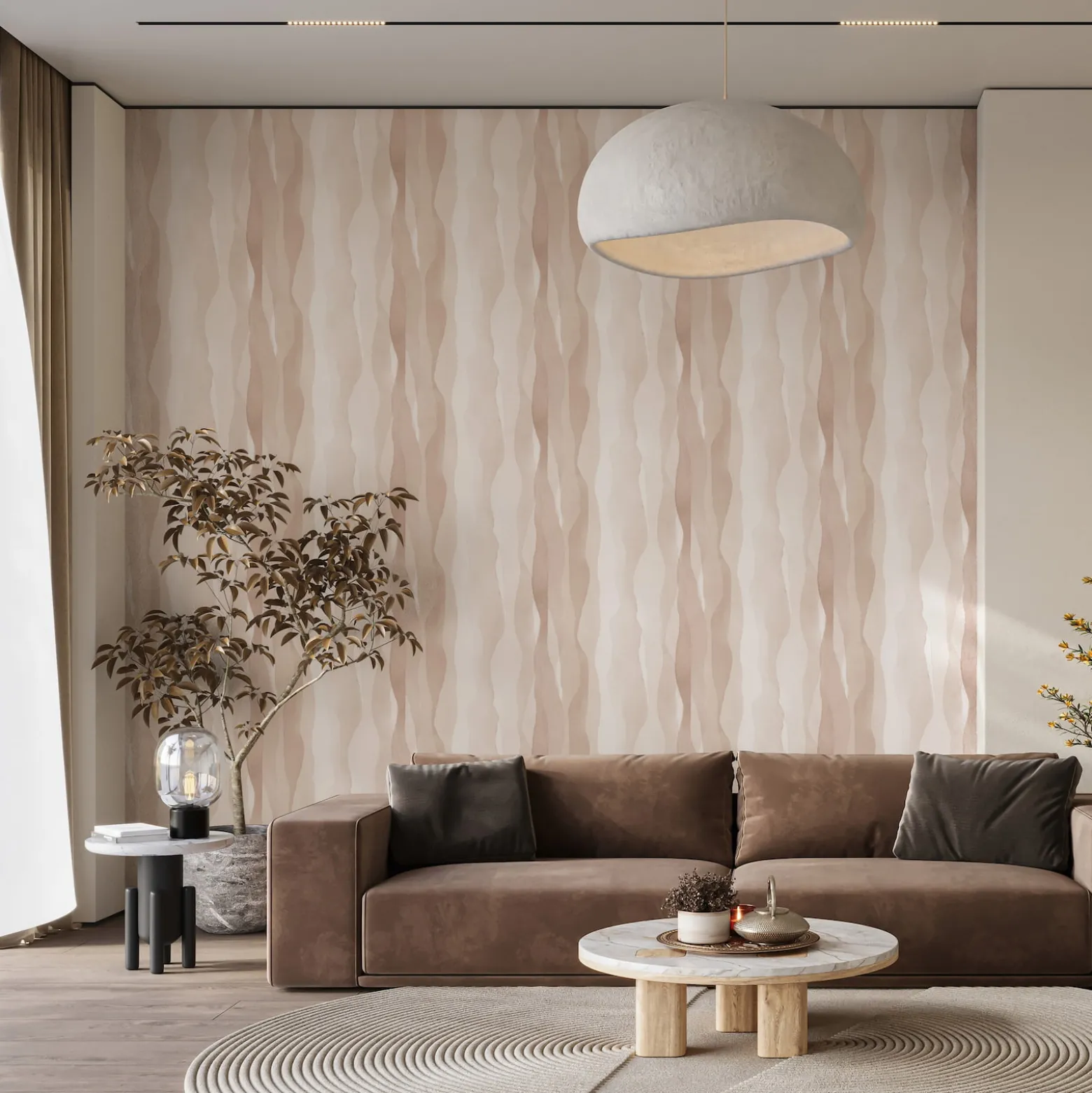 Vliestapete Aquarelloptik Modern Beige Grau 81636