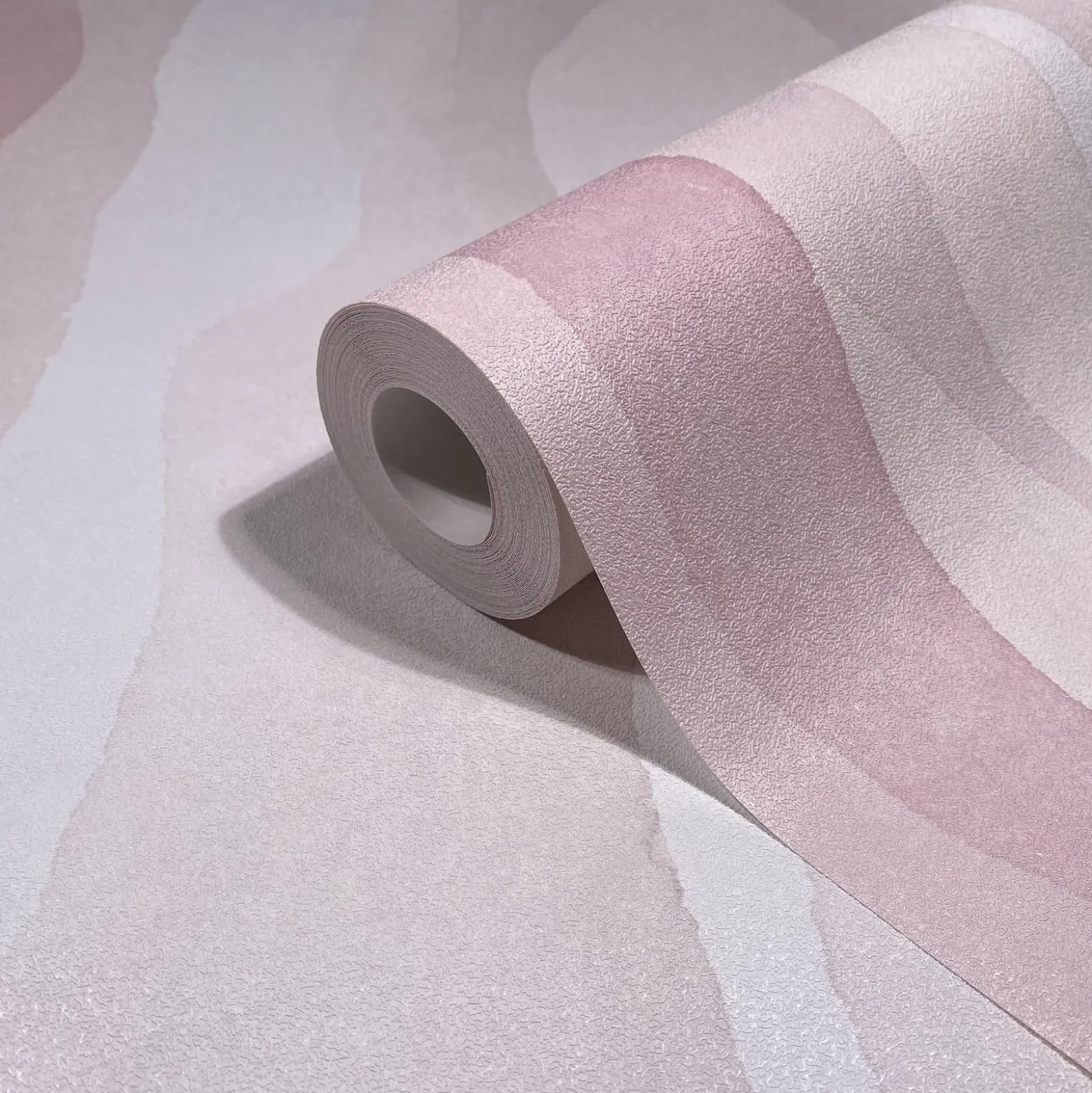 Vliestapete Aquarelloptik Modern Rosa Creme 81633