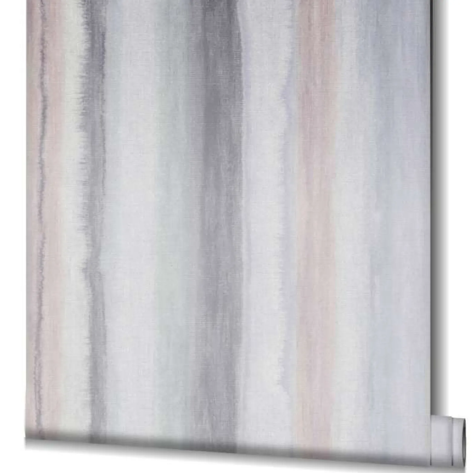 Vliestapete Aquarell Streifen Grau Grün Rosa 34424