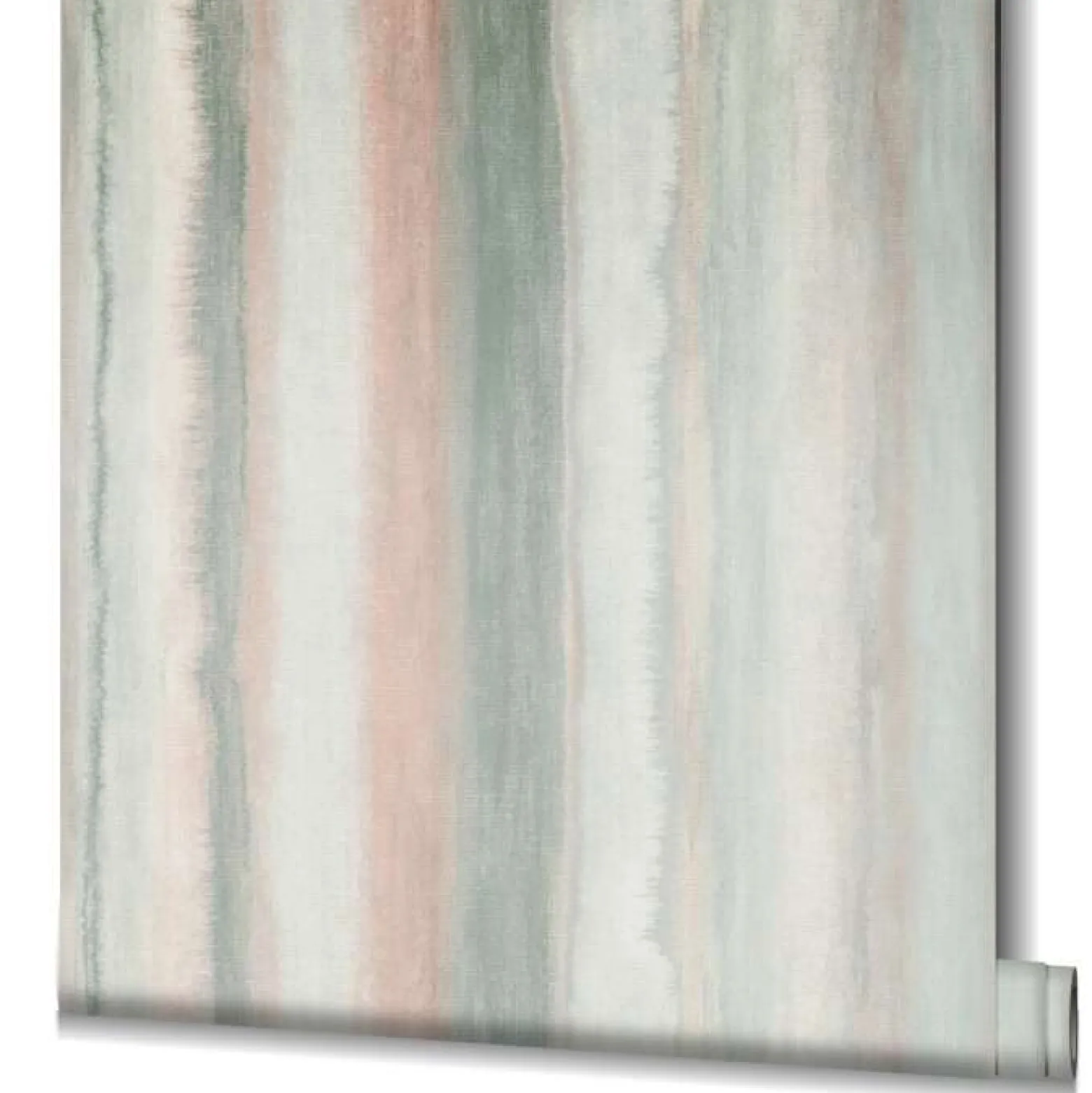 Vliestapete Aquarell Streifen Grün Apricot Creme 34426