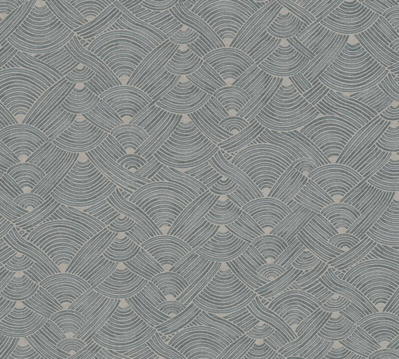Vliestapete Art Deco Beige Blau Nara 38742-1 AS Creation