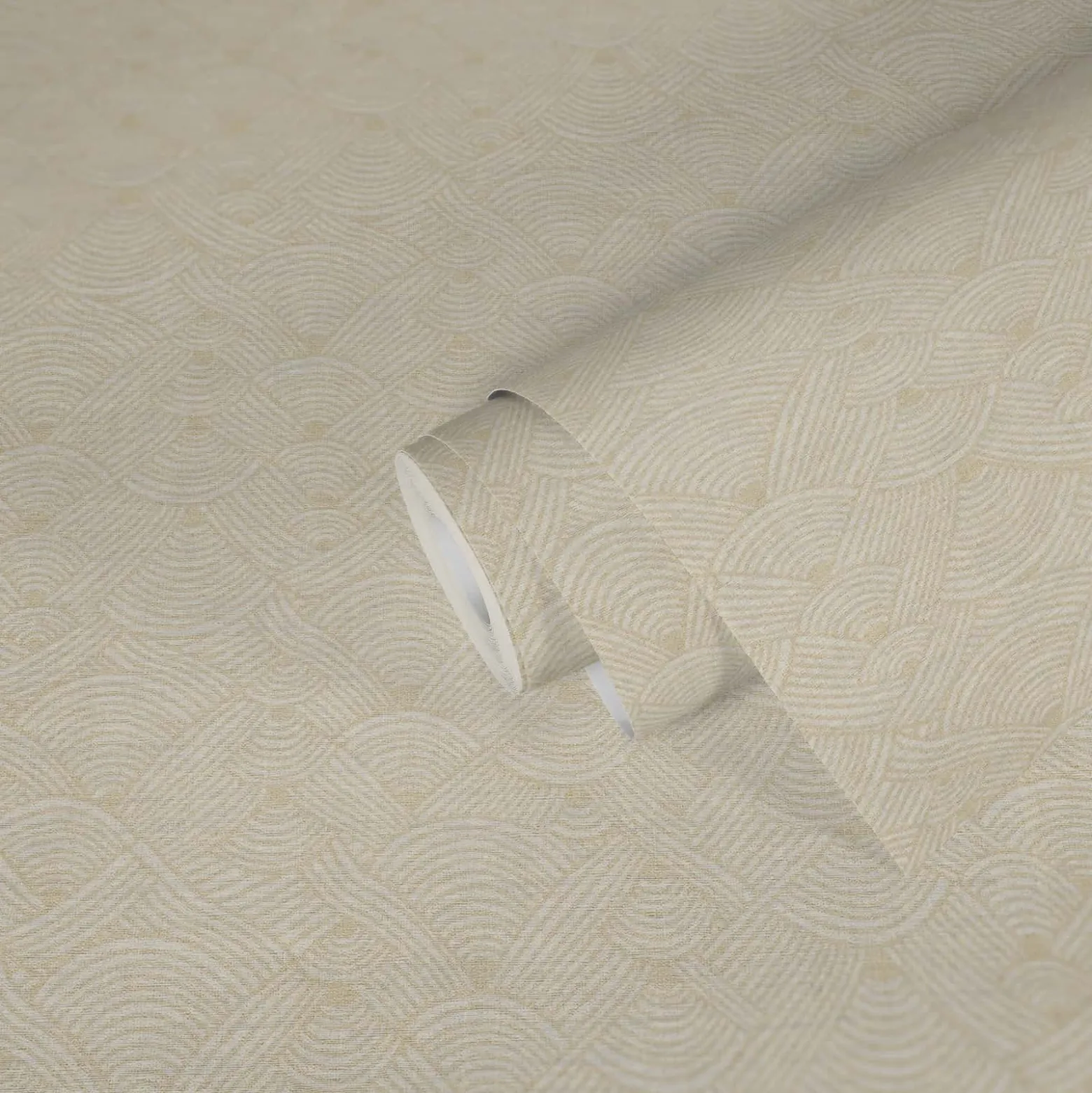 Vliestapete Art Deco Beige Weiß Nara 38742-4 AS Creation