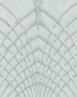 Vliestapete Art Deco Design grau-grün silber 32252