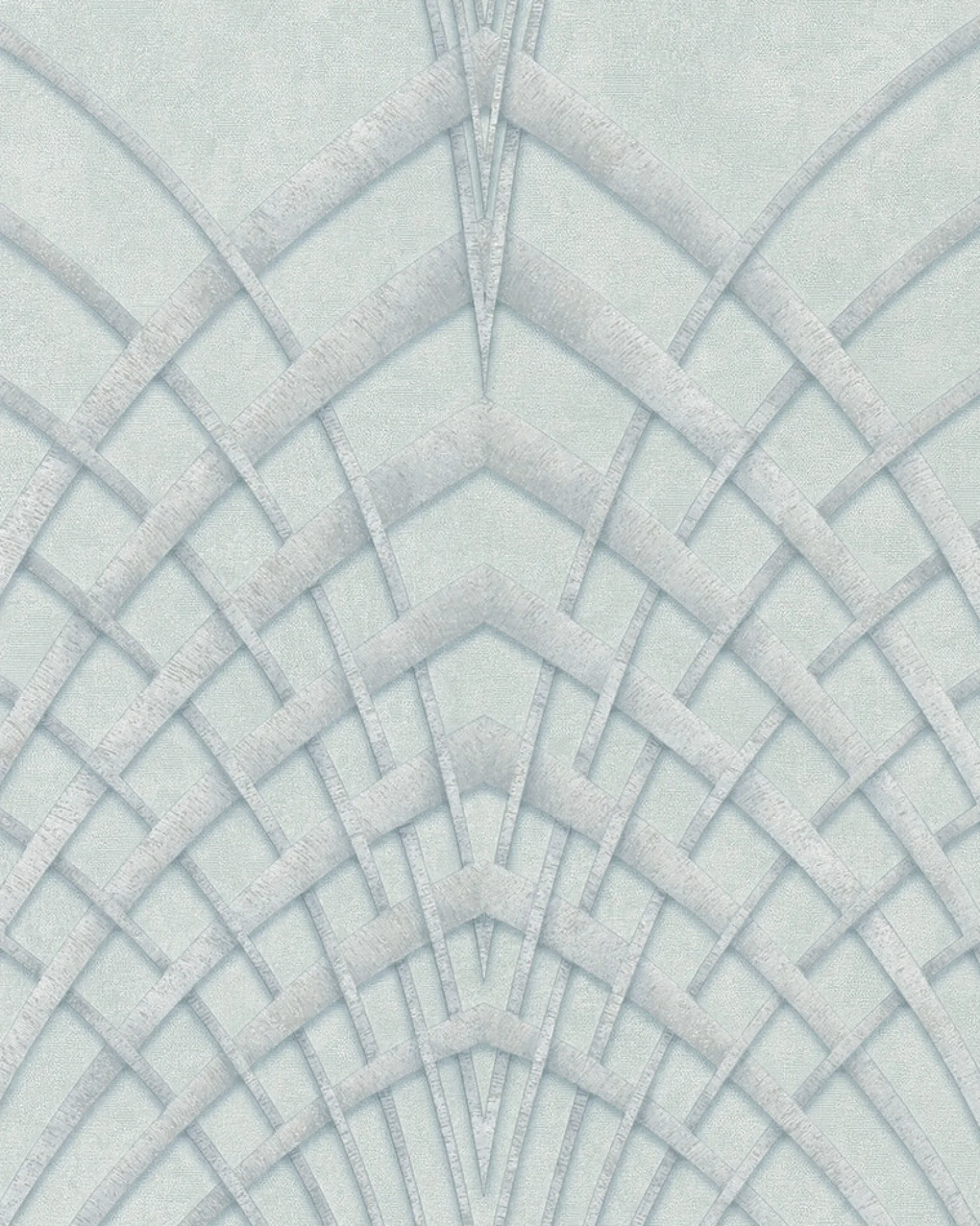 Vliestapete Art Deco Design grau-grün silber 32252