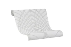 Vliestapete Art Deco Design grau-weiß silber 32277