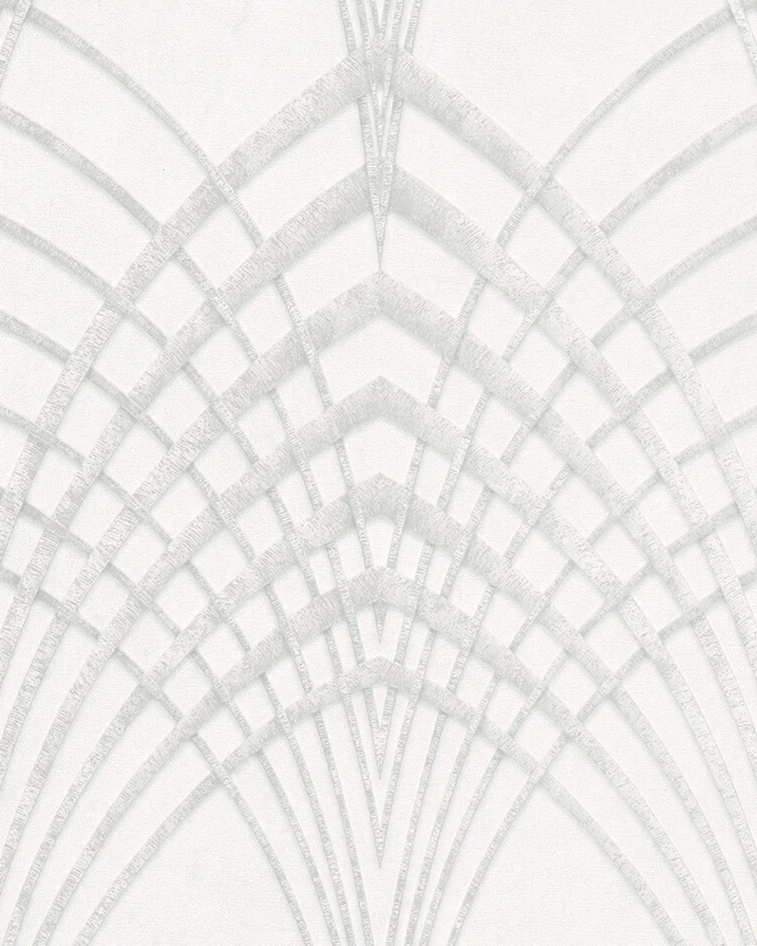 Vliestapete Art Deco Design grau-weiß silber 32277