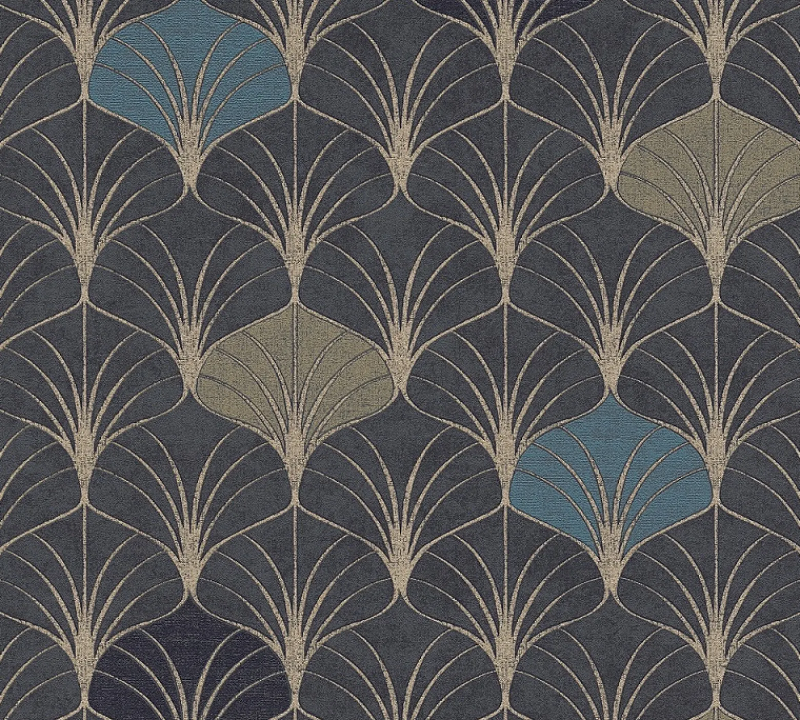 Vliestapete Art Deco Design schwarz 37483-3 | 374833