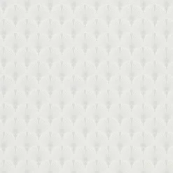 Vliestapete Art Deco Motiv Weiß Silber Metallic 10346-31