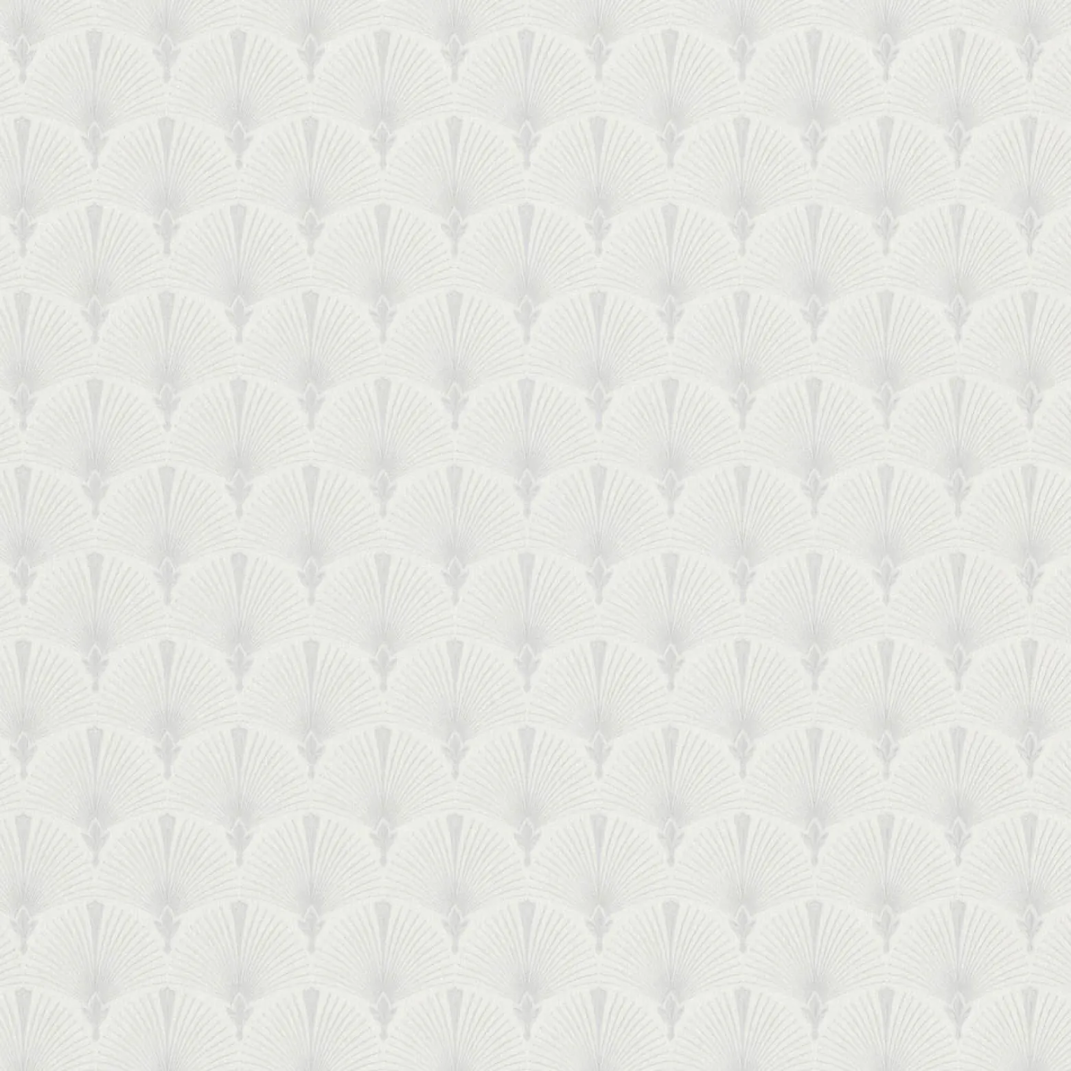 Vliestapete Art Deco Motiv Weiß Silber Metallic 10346-31