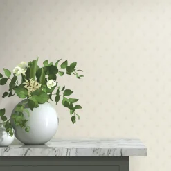 Vliestapete Art Deco Muster Beige Creme Glitzer 10346-14