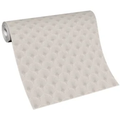 Vliestapete Art Deco Muster Beige Grau Metallic 10346-37