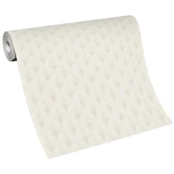 Vliestapete Art Deco Muster Creme Beige Glitzer 10346-02