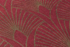 Vliestapete Art Deco rot gold Metallic 37427-4