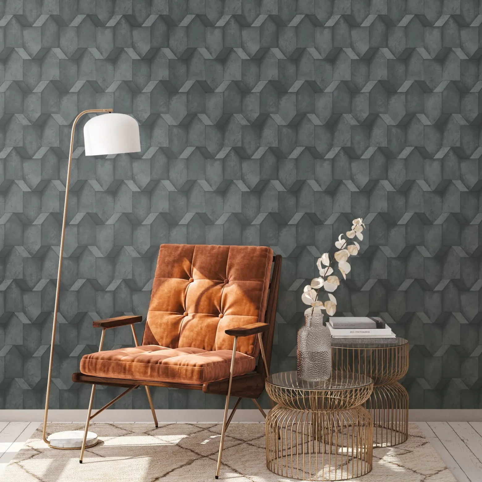Vliestapete A.S. Creation 38827-2 Anthrazit Beton Optik