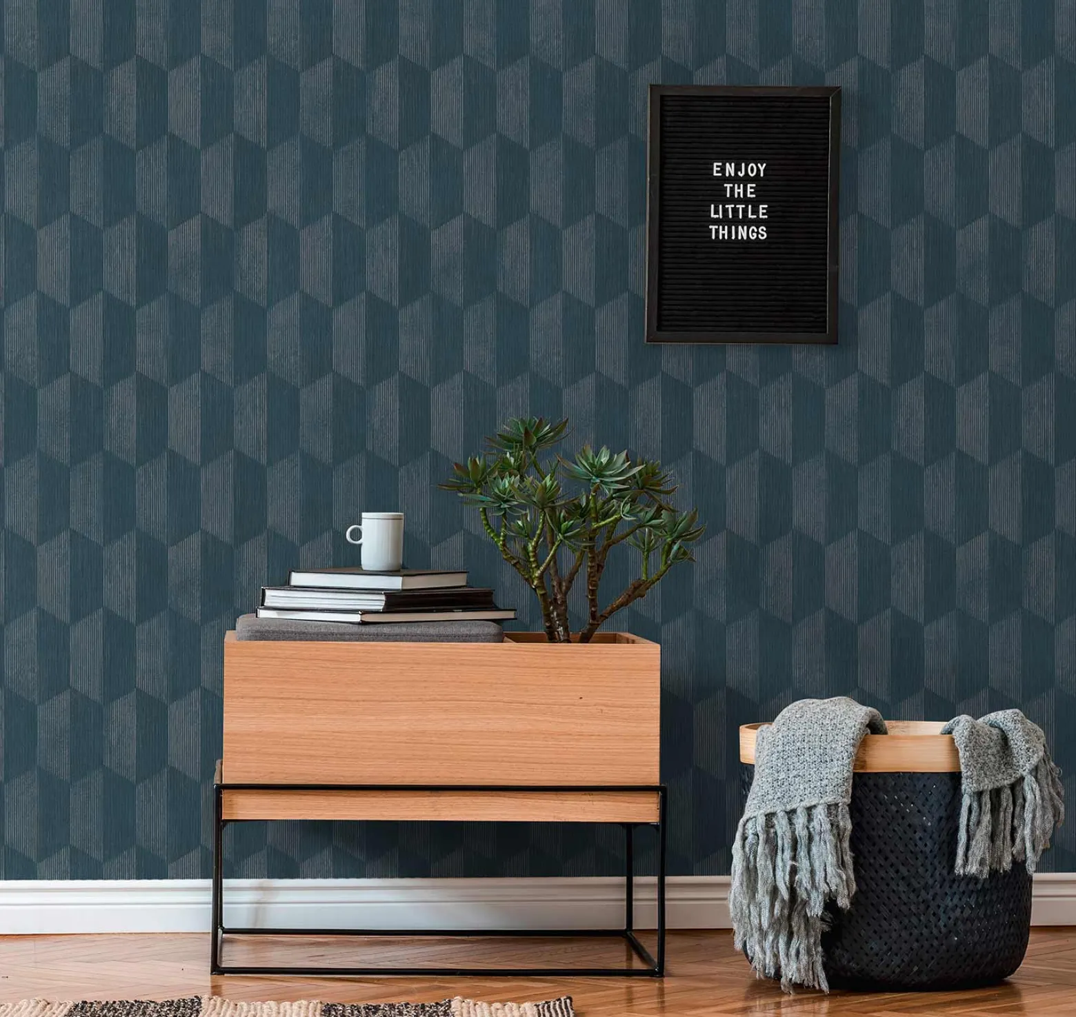 Vliestapete AS Creation Blau Bronze Geometrisch 385921