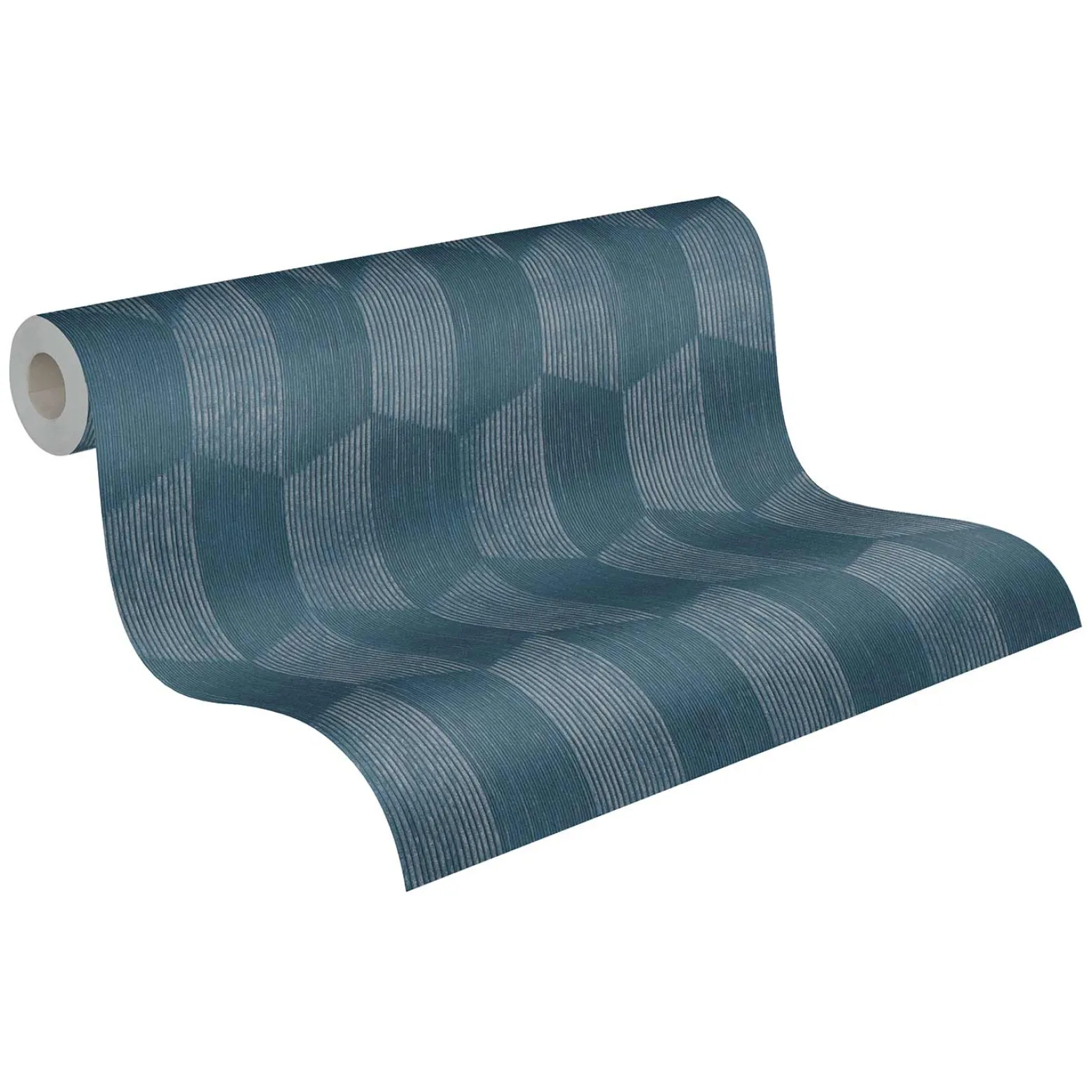 Vliestapete AS Creation Blau Bronze Geometrisch 385921