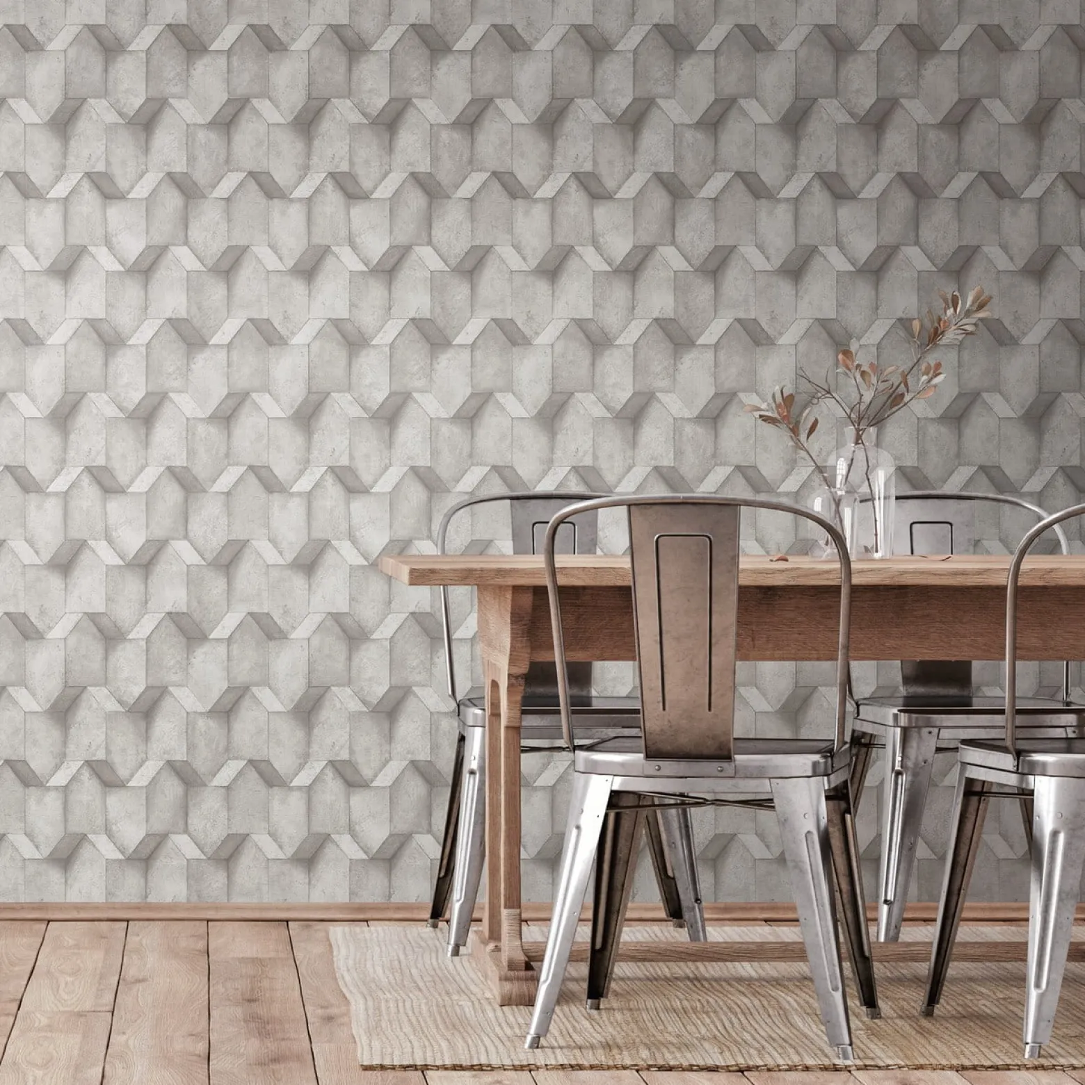 Vliestapete A.S. Creation 38827-3 Grau Beton Optik