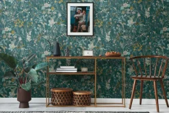 Vliestapete A.S. Creation 38825-3 Petrol Gelb Floral