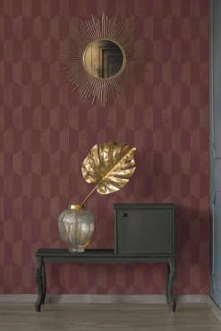 Vliestapete AS Creation Rot Gold Geometrisch 385925