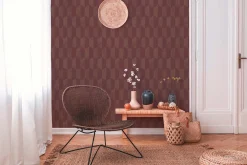 Vliestapete AS Creation Rot Gold Geometrisch 385925