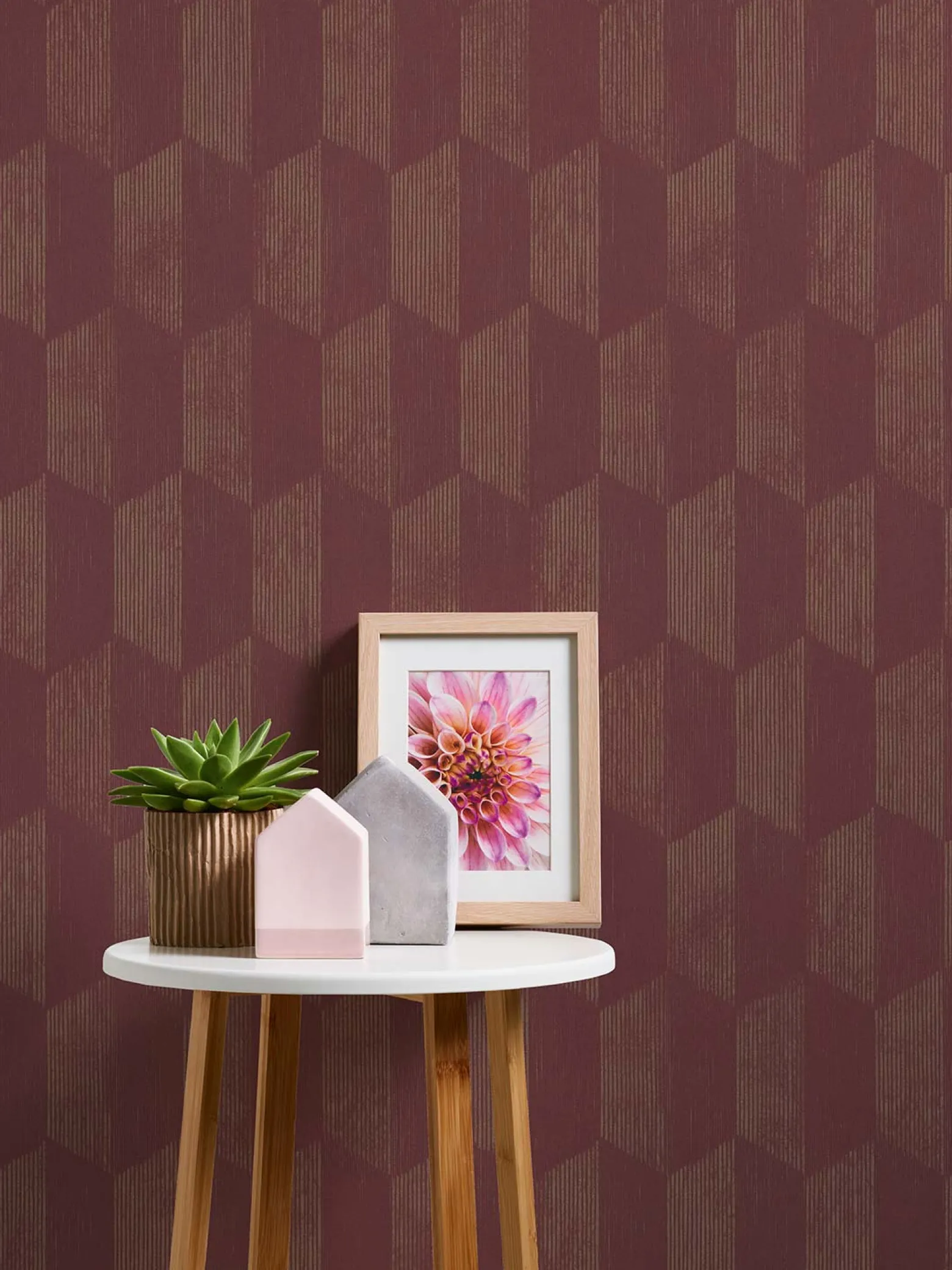 Vliestapete AS Creation Rot Gold Geometrisch 385925