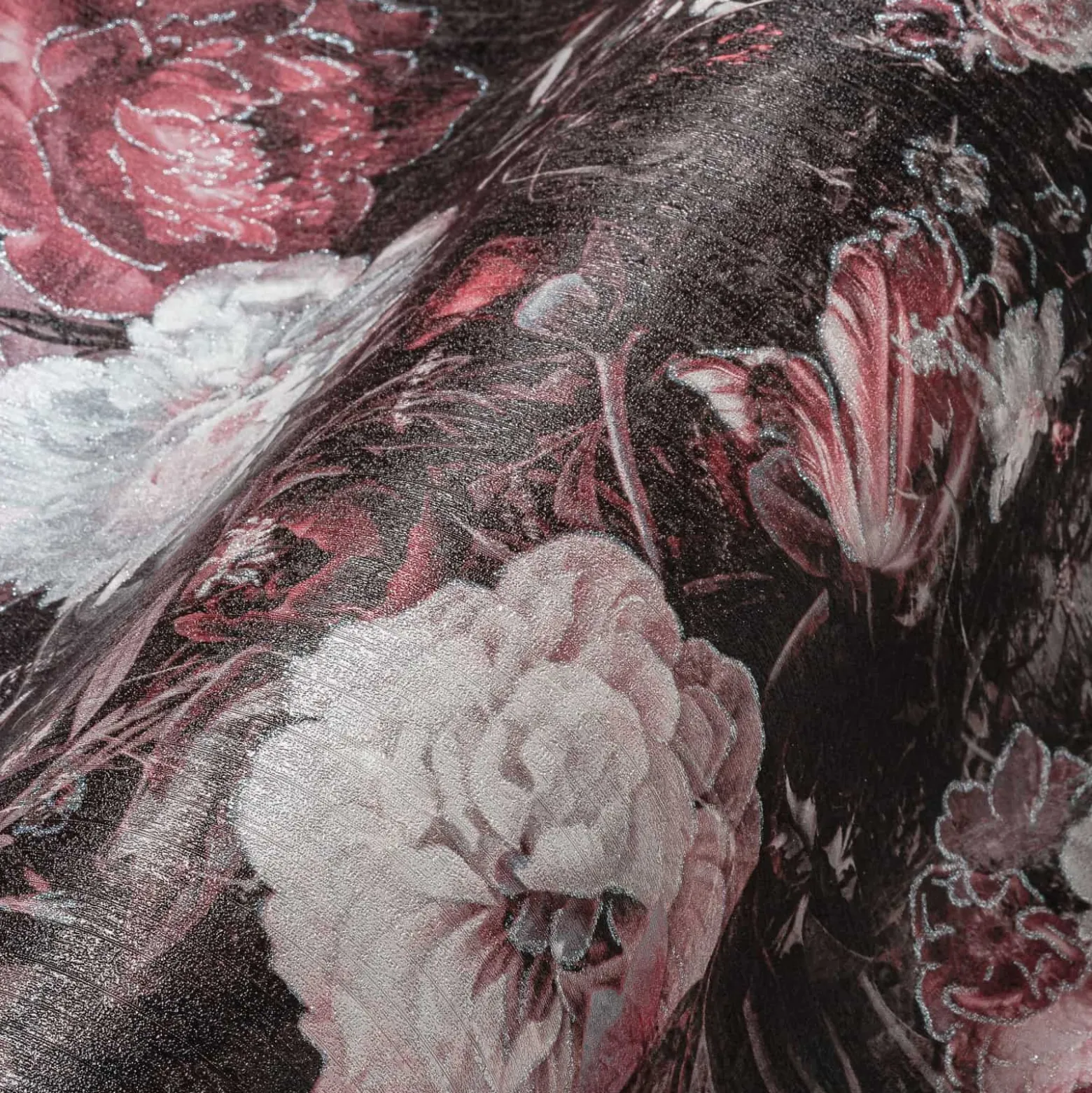 Vliestapete A.S. Creation 38821-4 Schwarz Rosa Blumen