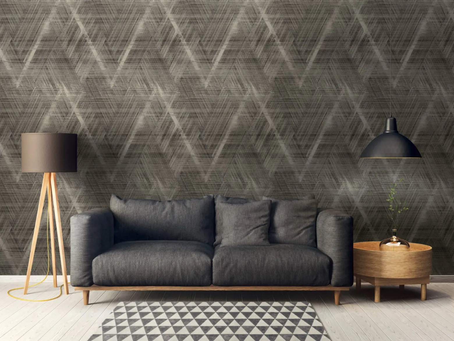 Vliestapete A.S. Creation 38824-1 Schwarz Gold Rauten