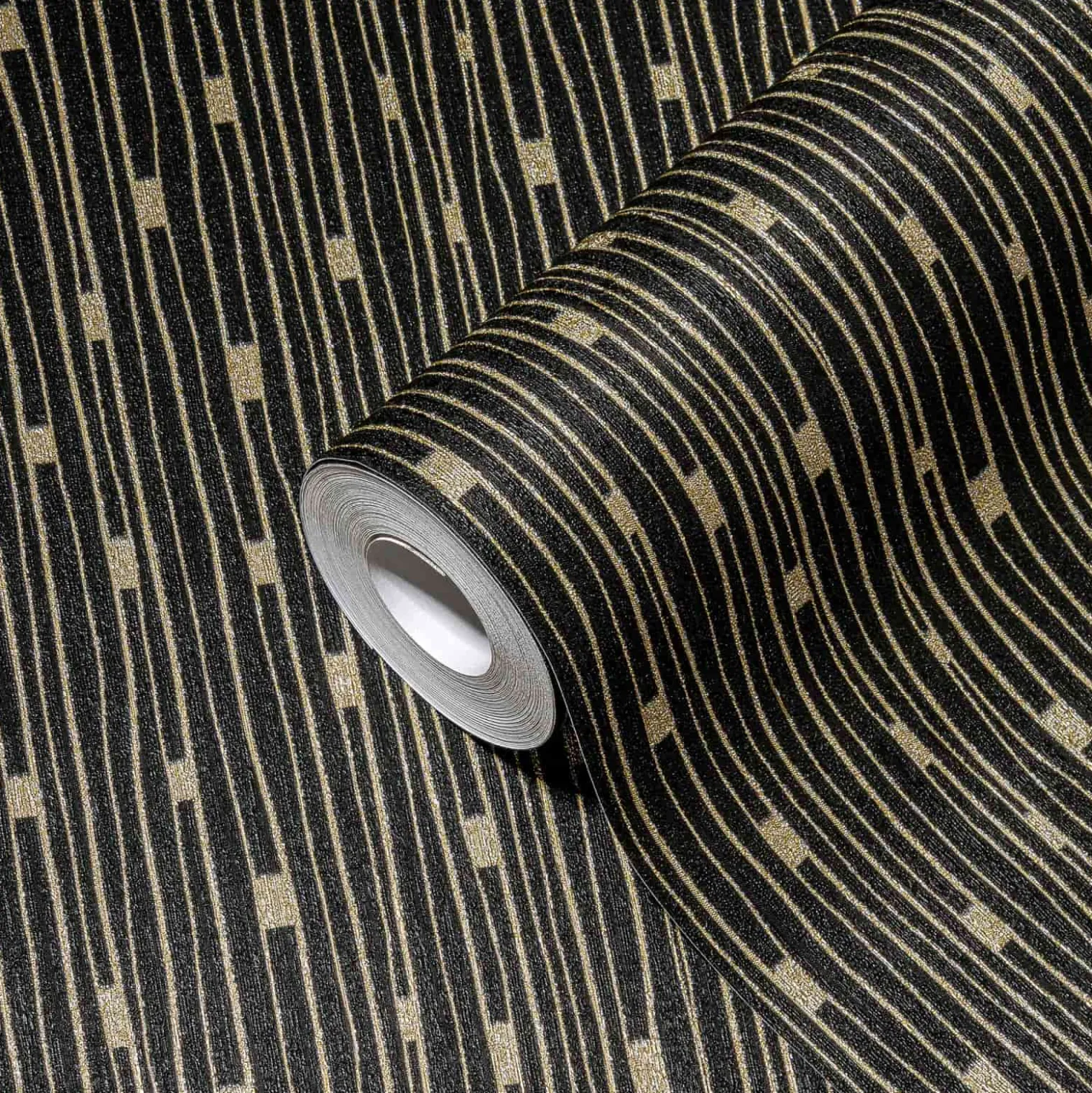 Vliestapete A.S. Creation 38822-4 Schwarz Gold Linien