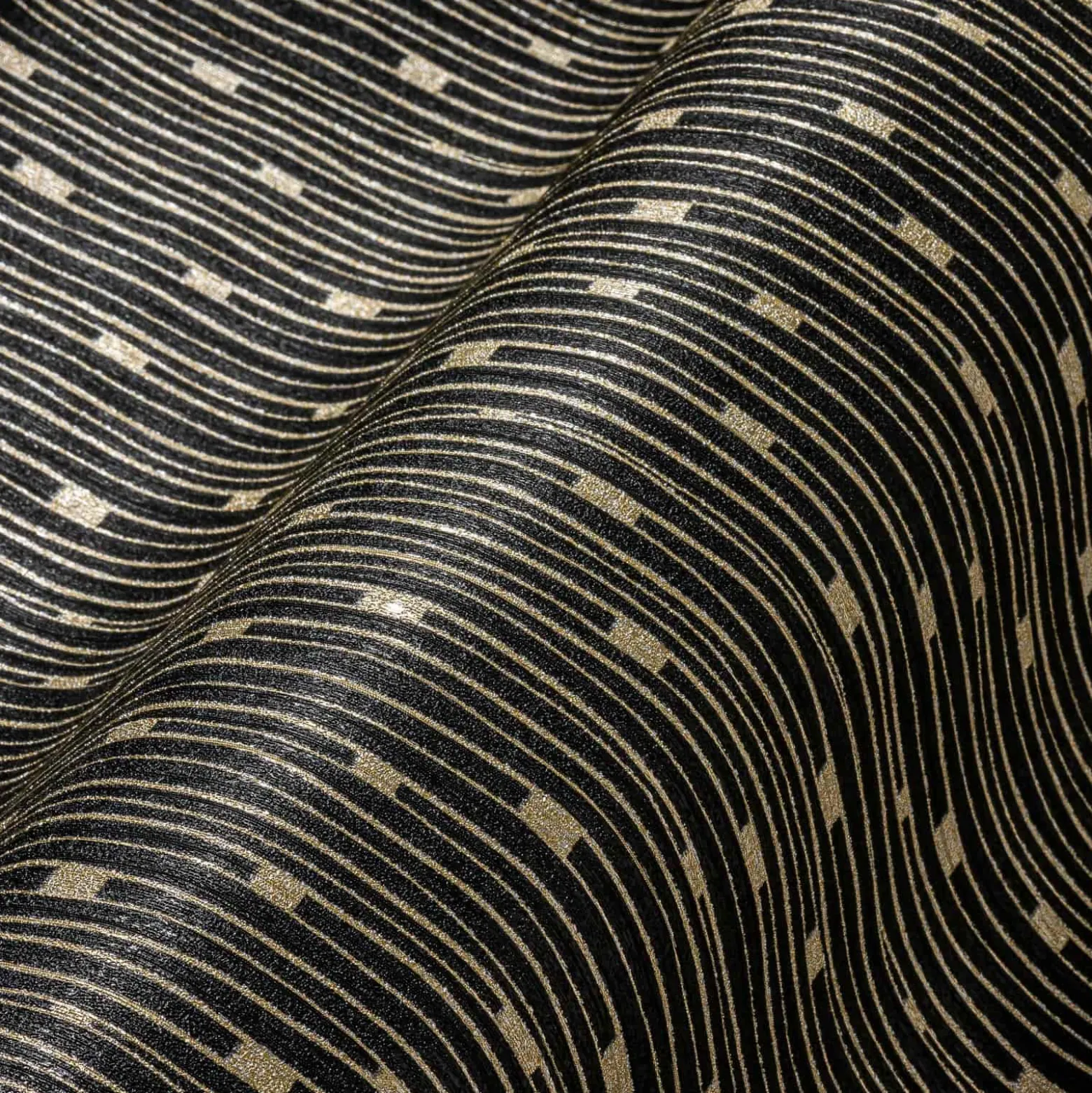Vliestapete A.S. Creation 38822-4 Schwarz Gold Linien