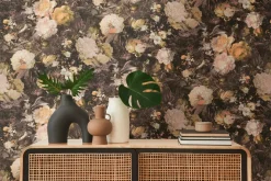 Vliestapete A.S. Creation 38821-2 Schwarz Gold Blumen