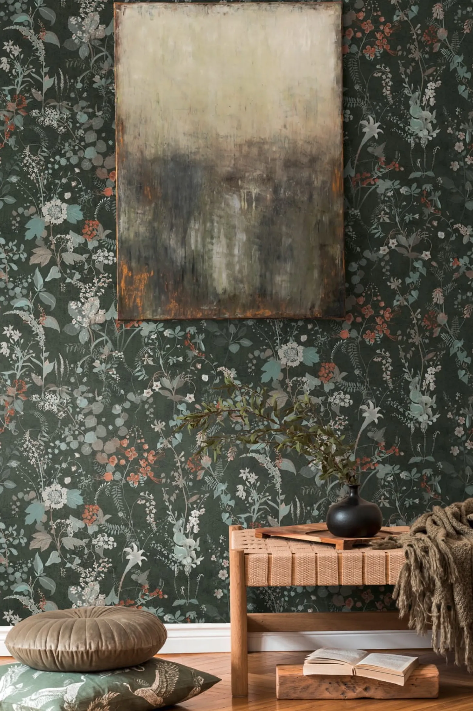 Vliestapete A.S. Creation 38825-4 Schwarz Floral
