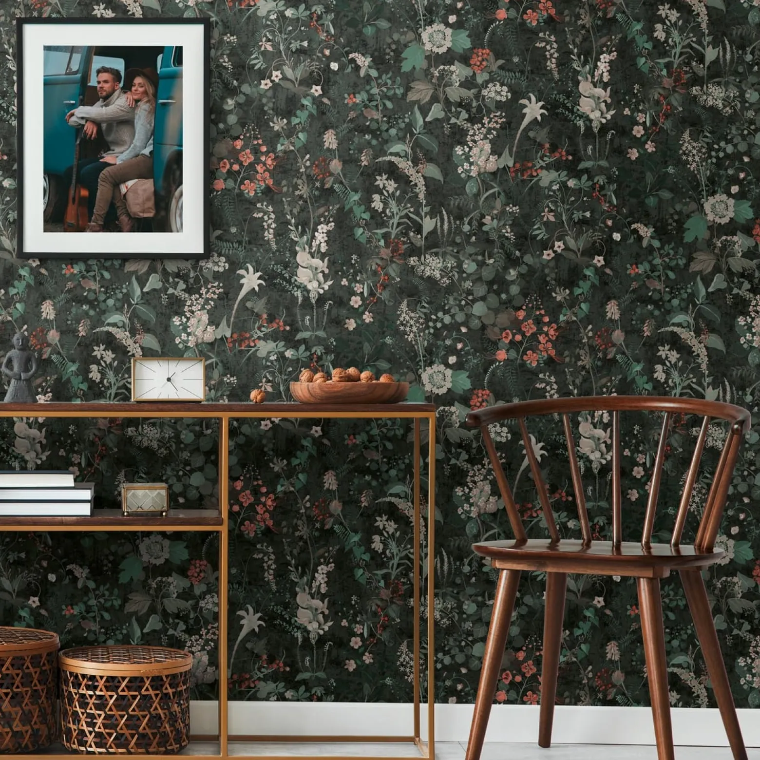 Vliestapete A.S. Creation 38825-4 Schwarz Floral