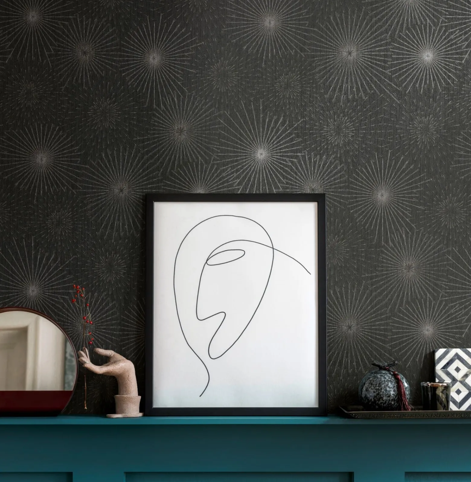Vliestapete A.S. Creation 38818-1 Schwarz Silber Kreise
