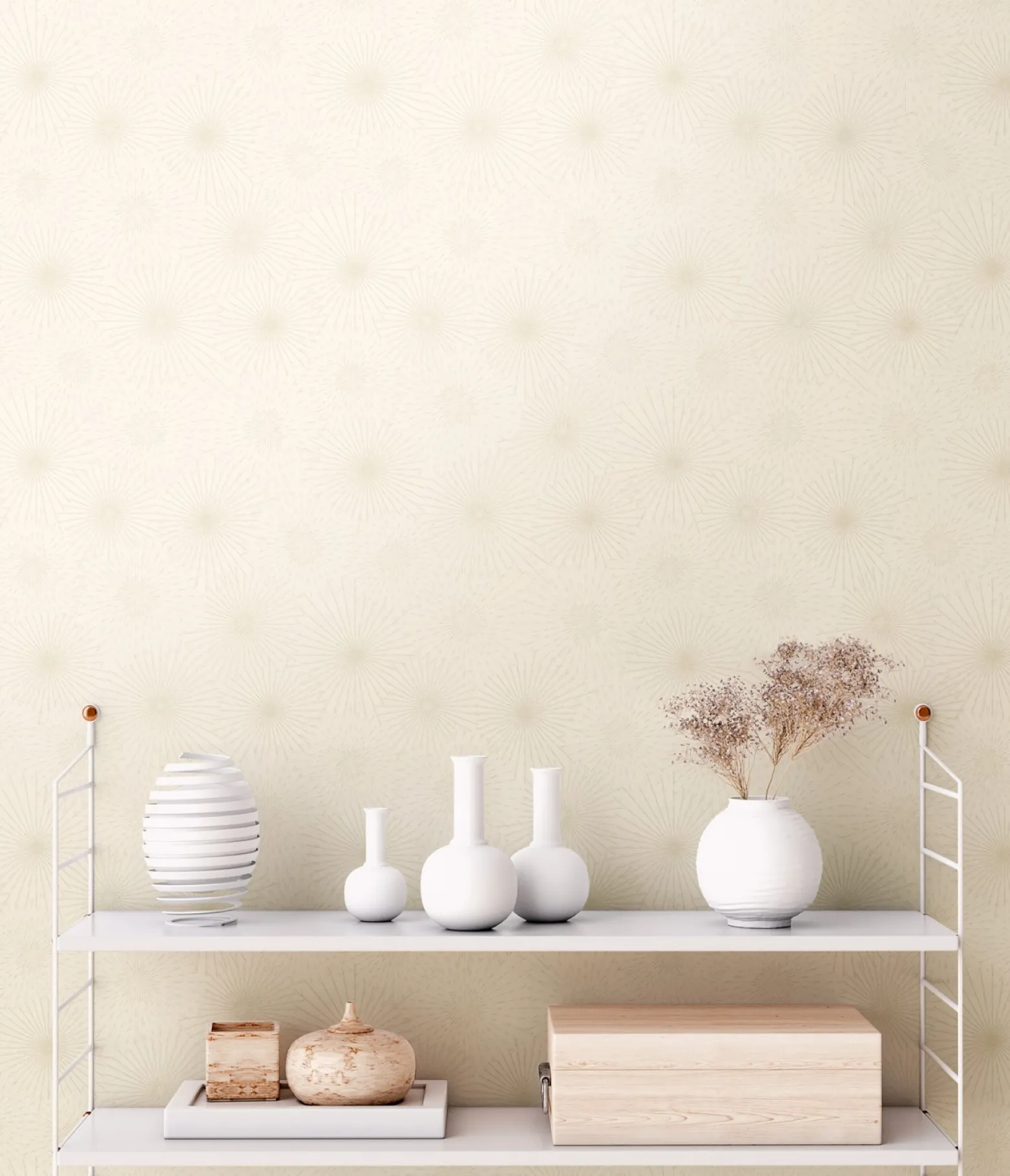 Vliestapete A.S. Creation 38818-3 Weiß Beige Kreise