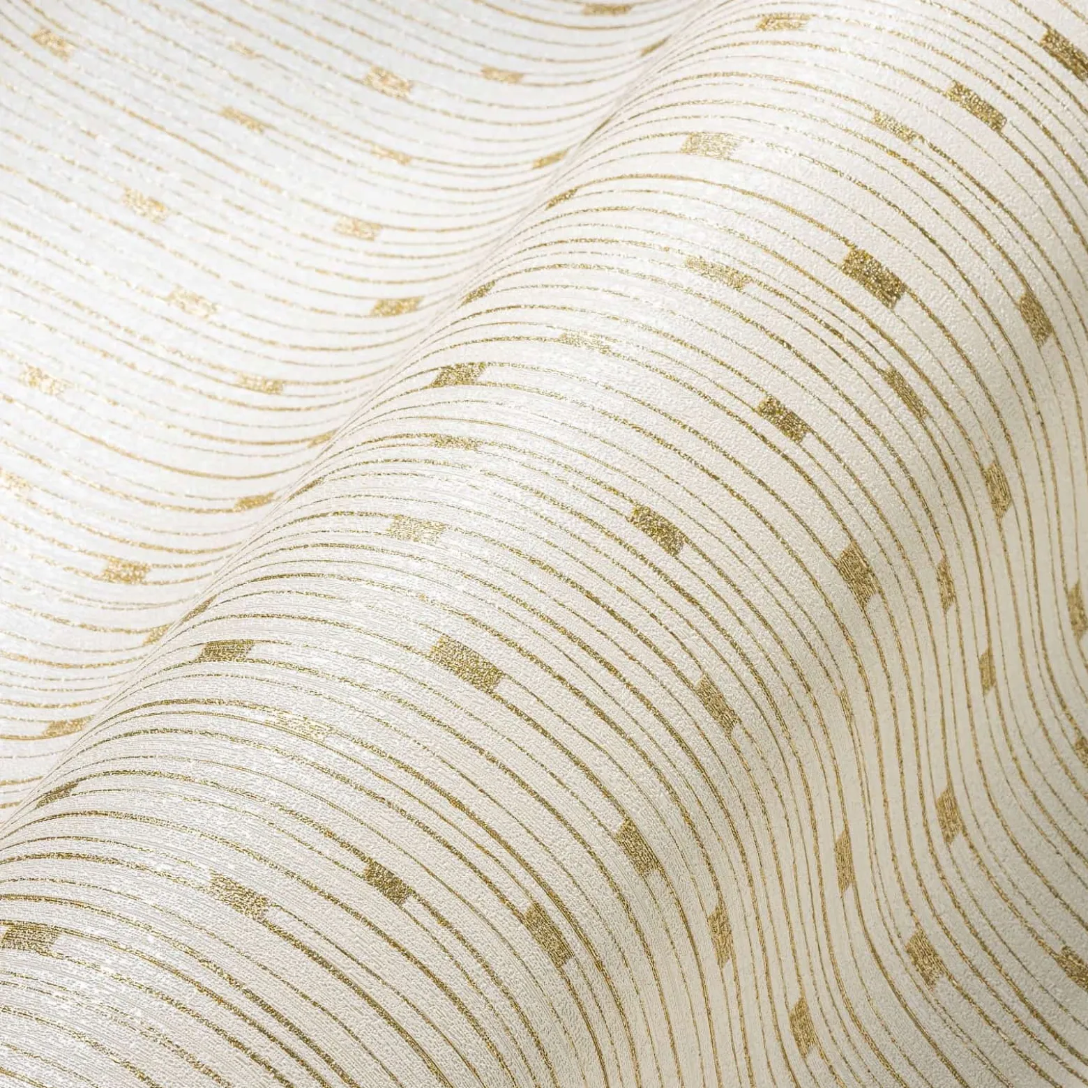 Vliestapete A.S. Creation 38822-3 Weiß Gold Linien Muster