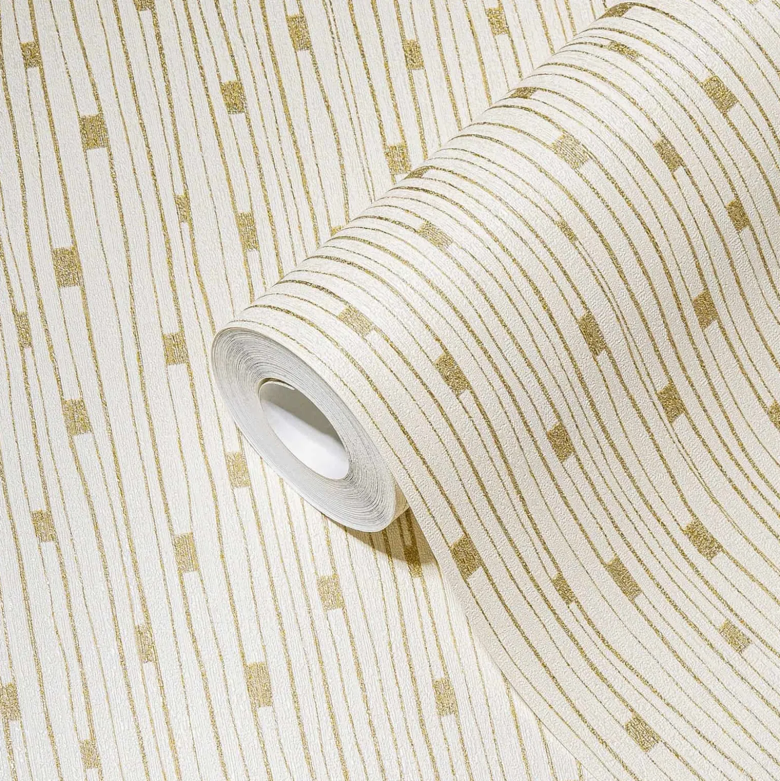 Vliestapete A.S. Creation 38822-3 Weiß Gold Linien Muster