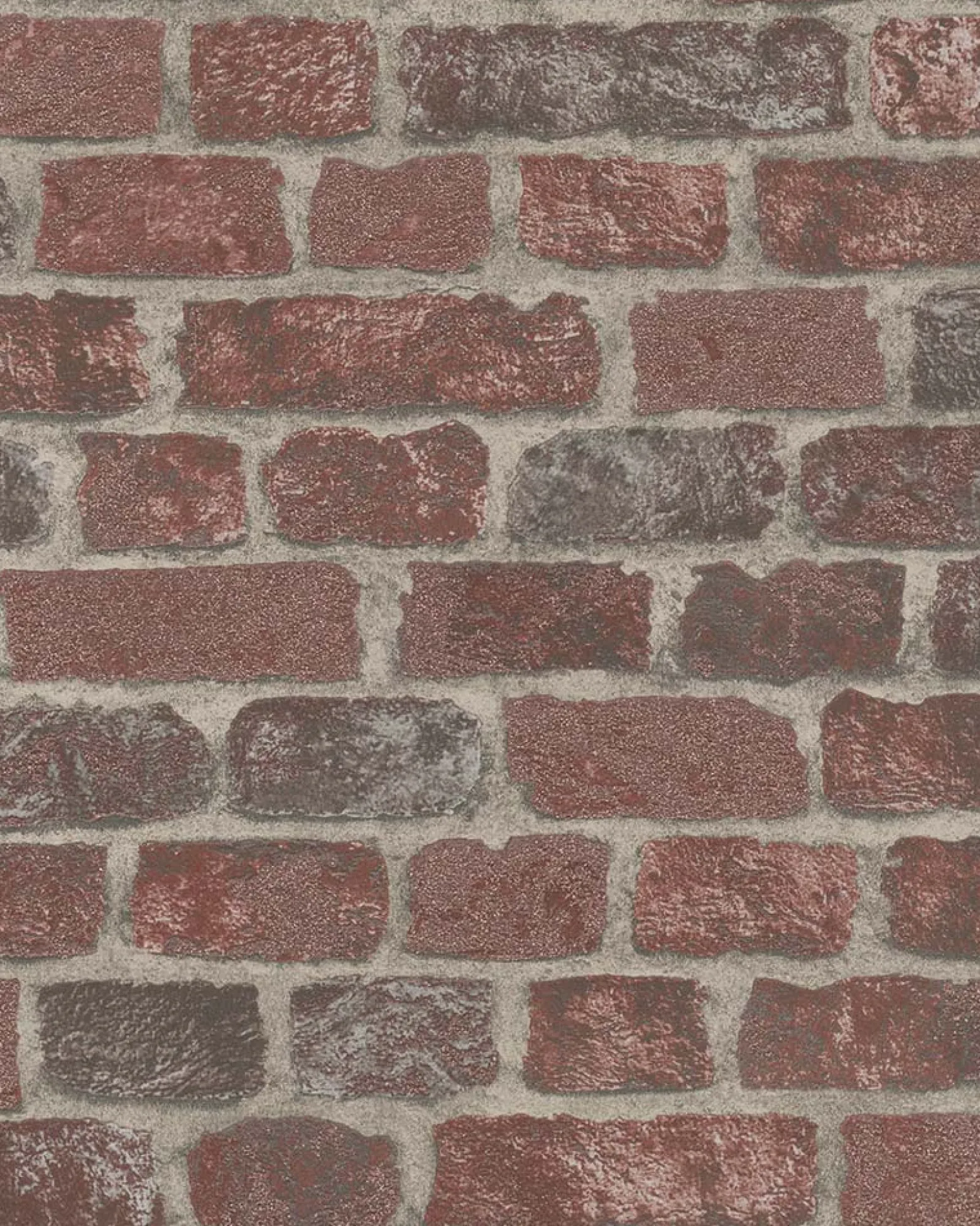 Vliestapete Backstein 3D Granulat rot braun Imagine 58408