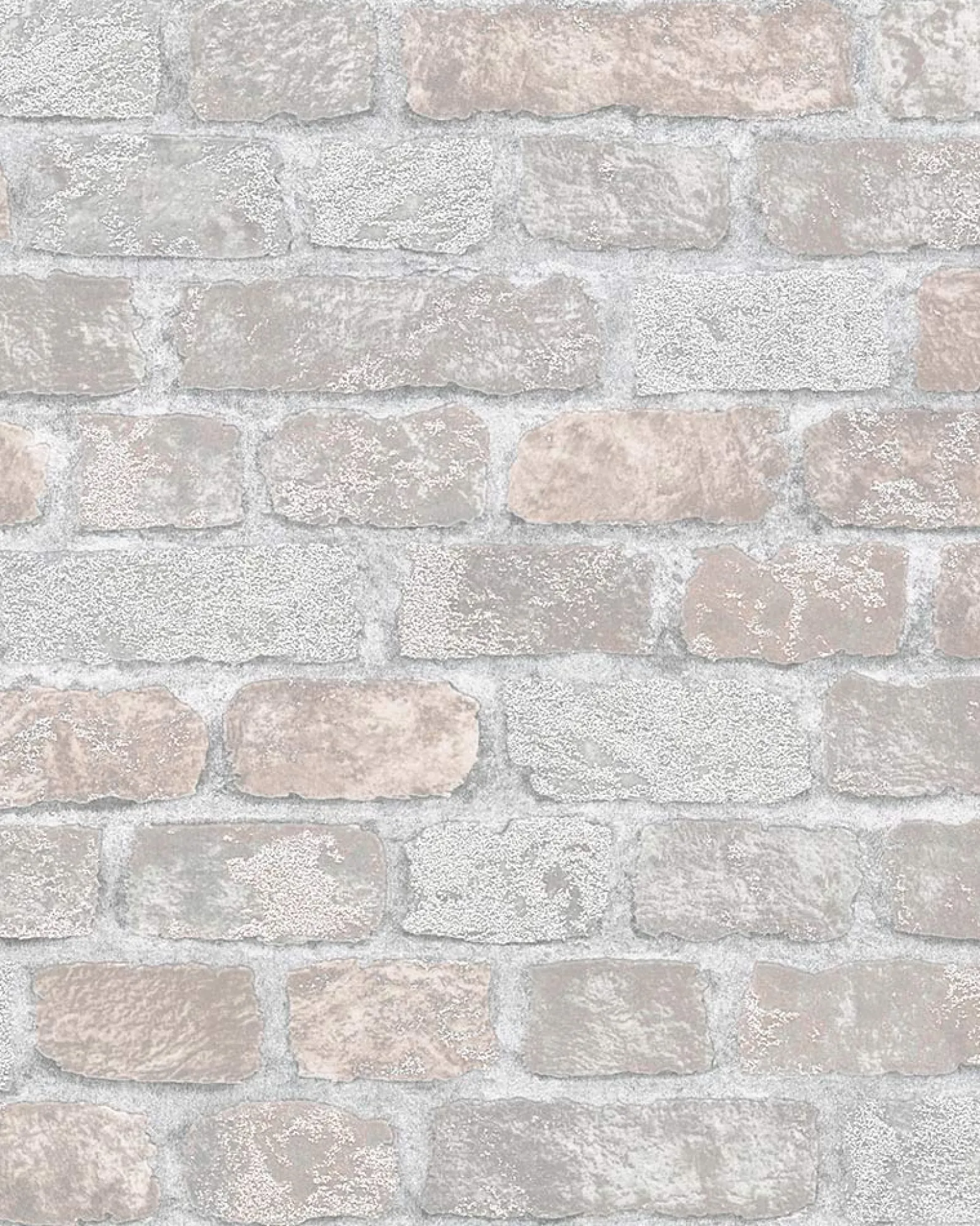 Vliestapete Backstein 3D Granulat grau rose Imagine 58410