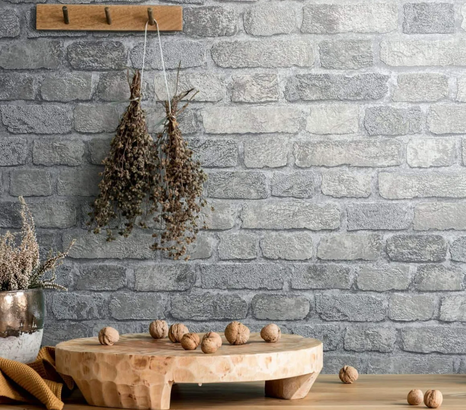Vliestapete Backstein 3D Granulat creme Brique 58411