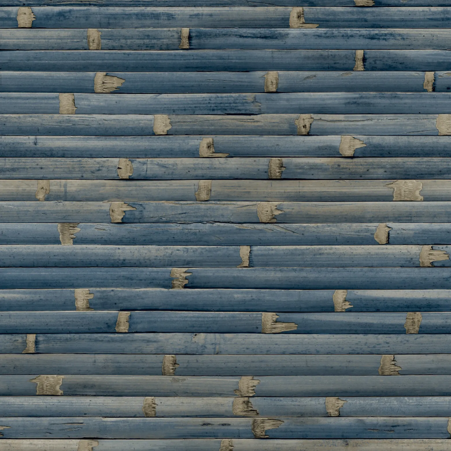 Vliestapete Bambus Blau Beige WL1102