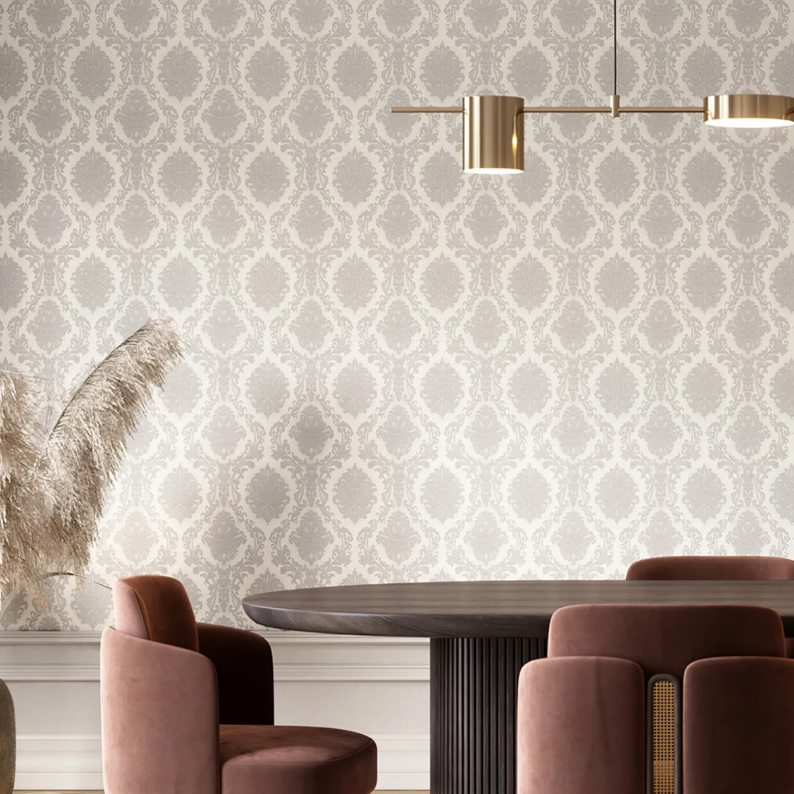 Vliestapete BarockBeige Grau Metallic 10288-37