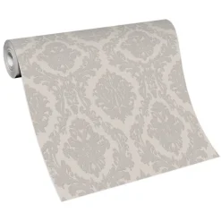 Vliestapete BarockBeige Grau Metallic 10288-37