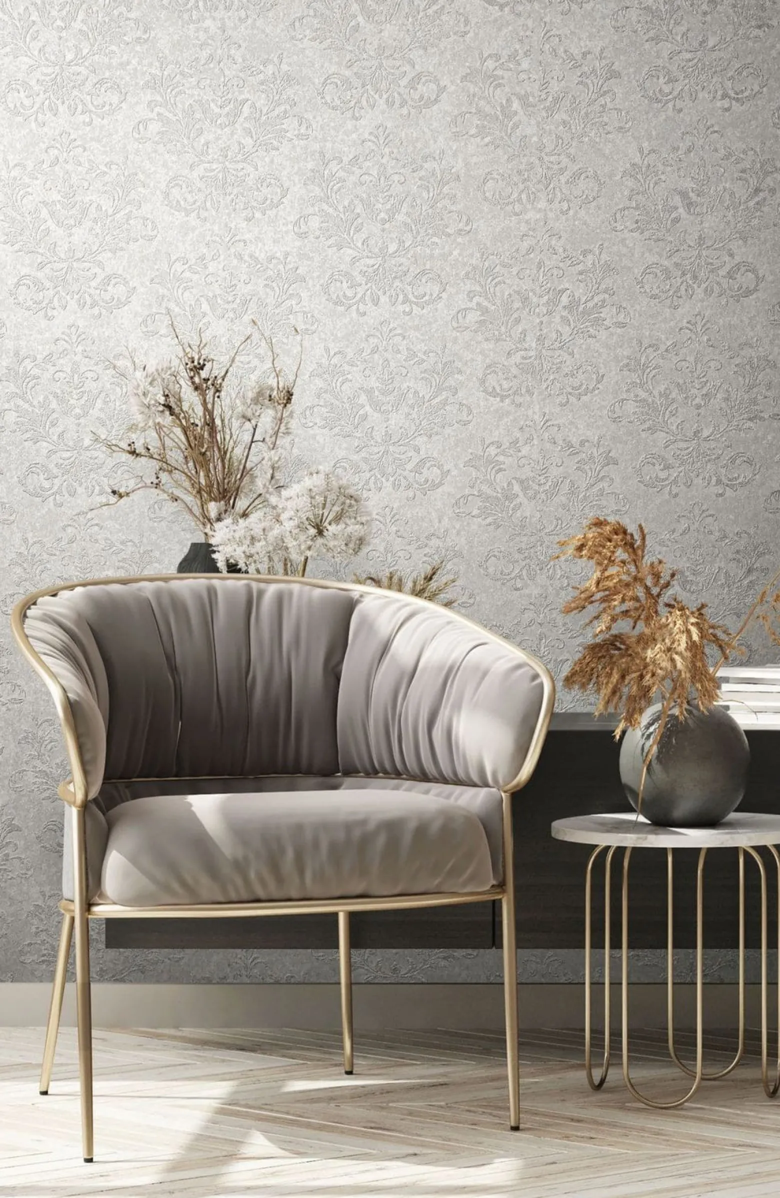 Vliestapete 34012 Barock Beige Grau Marburg