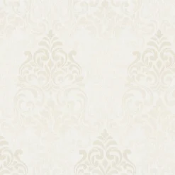 Vliestapete Barock Damask creme Metallic Marburg 58210
