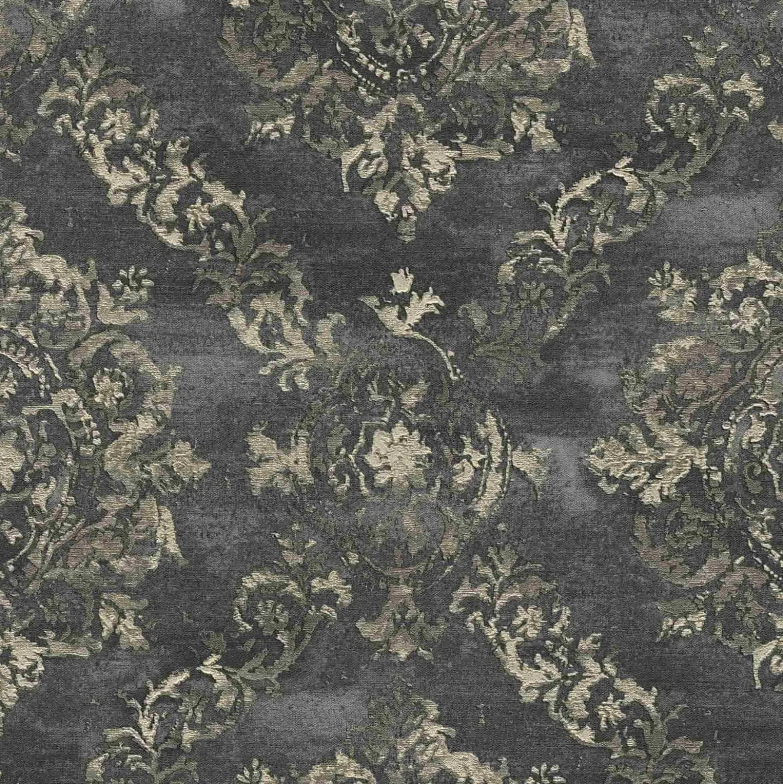Vliestapete Barock-Design anthrazit beige 38707-4