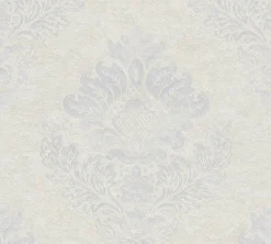 Vliestapete Barock Design creme grau Glanz 37901-5