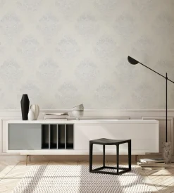 Vliestapete Barock Design creme grau Glanz 37901-5