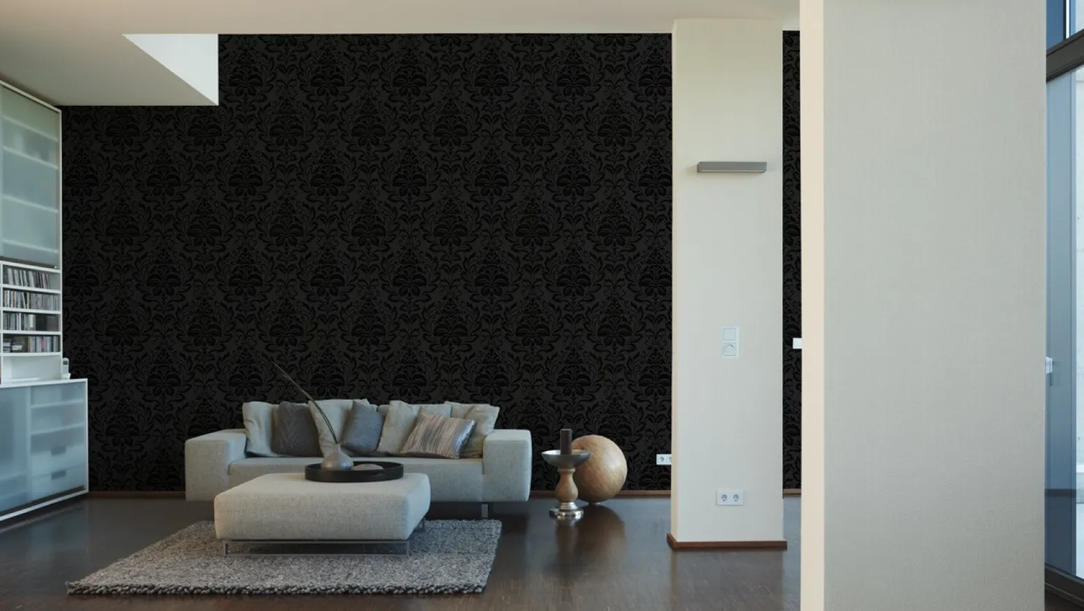 Vliestapete Barock floral anthr. livingwalls Flock 4