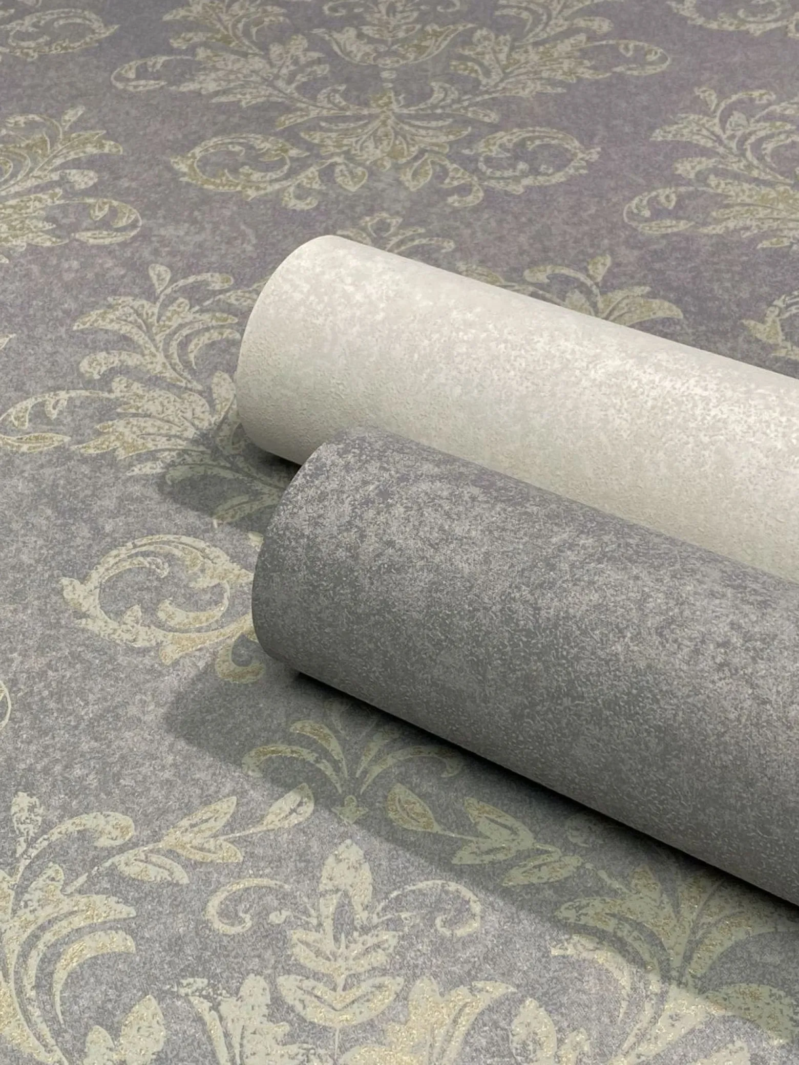 Vliestapete 34015 Barock Grau Gold Marburg